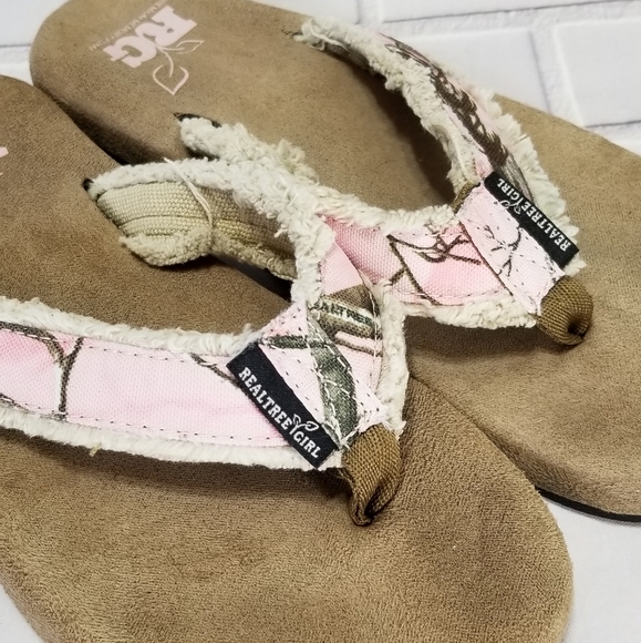 realtree memory foam flip flops
